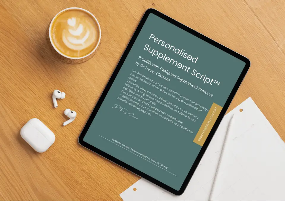 personalised supplement script