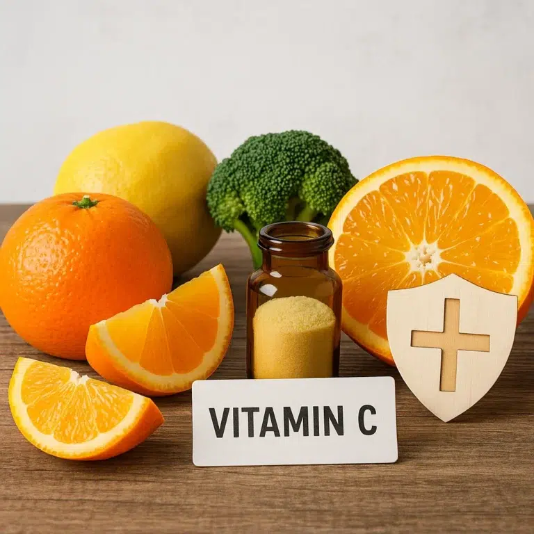 oral supplementation of vitamin C